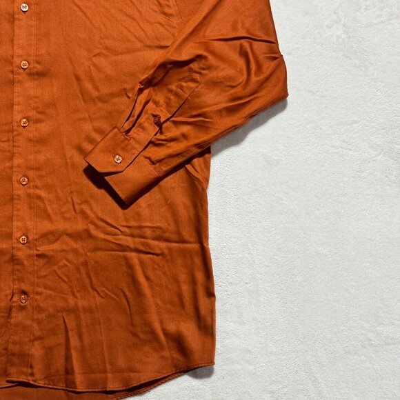 Bellissimo Dress Shirt Long Sleeve Button Up Modern Fit Mens Size 18T - 34/35 - Picture 4 of 10